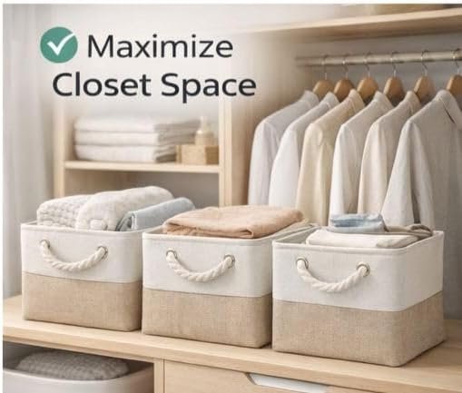 Storage Basket – Collapsible Toy Organizer Bin with Handles - Image 5