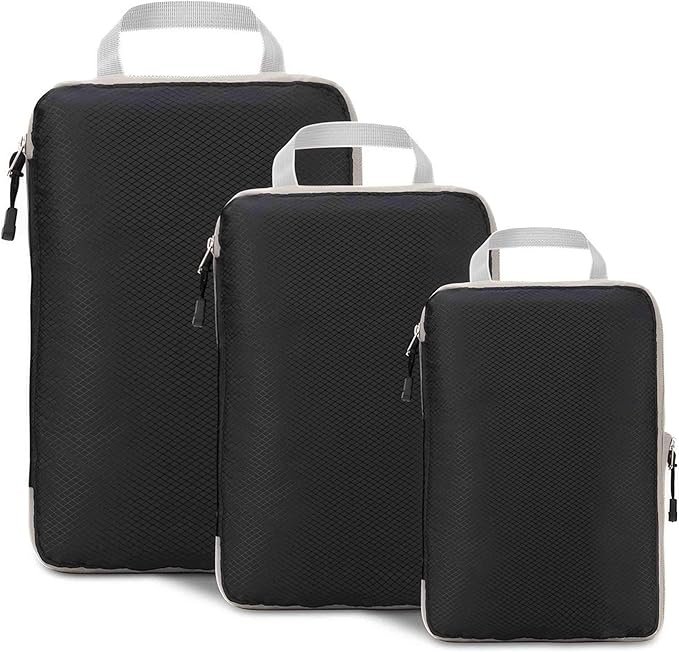 Set of 3 Packing Cubes for Suitcases & Backpack Travel Packing Organizers